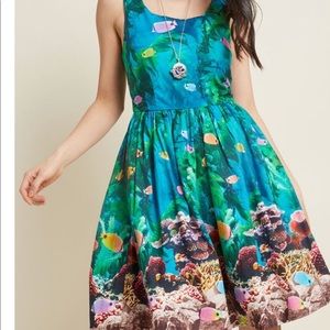 ModCloth sea life dress with pockets